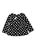 Gap Kids 100% Cotton Polka Dots Black Long Sleeve Blouse Size 10 - photo 1