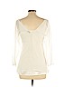 Brunello Cucinelli Ivory 3/4 Sleeve Top Size L - photo 2
