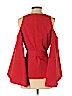 Alexis Red Long Sleeve Blouse Size S - photo 2