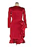 Silk Studio by Claude Bennett 100% Silk Red Cocktail Dress Size 14 - photo 1