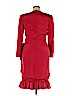 Silk Studio by Claude Bennett 100% Silk Red Cocktail Dress Size 14 - photo 2