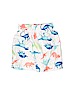 PLACE Sport 100% Polyester White Board Shorts Size 2T - photo 1