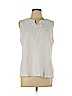 Talbots 100% Cotton White Sleeveless Top Size XL - photo 1