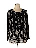 Style&Co Black Long Sleeve Top Size XL - photo 1