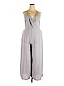 Lush 100% Polyester Gray Jumpsuit Size XXL - photo 1