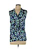 Ann Taylor Factory 100% Polyester Blue Sleeveless Blouse Size XL - photo 1