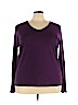 Merona 100% Cotton Purple Long Sleeve T-Shirt Size 4X - photo 1