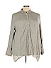 PREMISE 100% Rayon Gray Long Sleeve Blouse Size 3X - photo 1