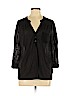 H&M 100% Viscose Black Long Sleeve Henley Size M - photo 1