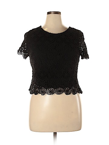 Bar III Short Sleeve Blouse (view 1)