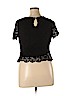 Bar III 100% Cotton Black Short Sleeve Blouse Size XL - photo 2