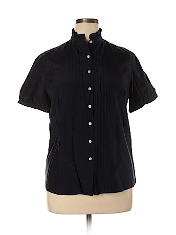 Lands' End Short Sleeve Silk Top (view 1)