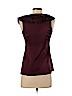 Ann Taylor 100% Polyester Burgundy Short Sleeve Blouse Size 2 (petite) - photo 2
