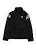 Adidas 100% Polyester Black Track Jacket Size M (youth) - photo 1