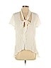 TOBI White Short Sleeve Blouse Size S - photo 1