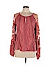 Lucky Brand Pink Long Sleeve Top Size L - photo 1