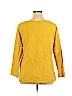 Misslook 100% Cotton Yellow Long Sleeve Blouse Size XL - photo 2