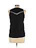 Maje 100% Linen Black Sleeveless Top Size Lg (3) - photo 2