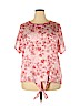 Dana Buchman 100% Polyester Pink Short Sleeve Blouse Size XXL - photo 1