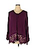 Cato 100% Rayon Purple 3/4 Sleeve Top Size 26 - 28 - photo 1