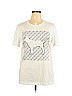 Victoria's Secret Pink 100% Cotton White Short Sleeve T-Shirt Size L - photo 1