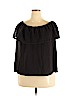 Lucky Brand 100% Cotton Black Short Sleeve Top Size 2X - photo 1