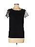Ann Taylor LOFT Black Short Sleeve Top Size M (petite) - photo 1