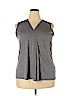 Dana Buchman Gray Sleeveless Top Size XXL - photo 1