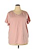 Ava & Viv Pink Short Sleeve T-Shirt Size 2X - photo 1