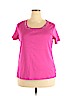 DressBarn 100% Cotton Pink Short Sleeve Top Size 2X - photo 1