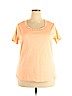DressBarn 100% Cotton Pink Short Sleeve Top Size 2X - photo 1