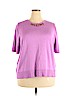 Cj Banks Purple Short Sleeve Top Size 2X - photo 1