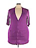 Agnes & Dora Purple Cardigan Size 3X - photo 1