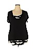 Avenue Black Short Sleeve Top Size 18 - 20 Plus - photo 1