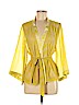 H&M 100% Polyester Yellow 3/4 Sleeve Blouse Size 8 - photo 1
