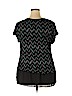 Cato 100% Rayon Black Short Sleeve Top Size 18 - 20 - photo 2