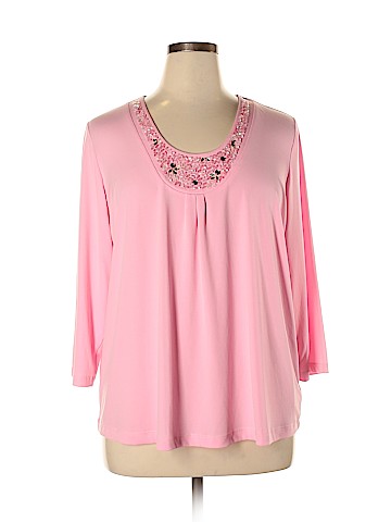 Susan Graver 3/4 Sleeve Top (view 1)