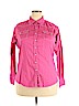 Arianne 100% Cotton Pink Long Sleeve Button-Down Shirt Size XL - photo 1