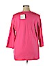 Quacker Factory 100% Cotton Pink 3/4 Sleeve T-Shirt Size XL - photo 2