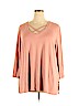 Sejour Pink Long Sleeve Top Size 2X - photo 1