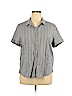 Tribal 100% Cotton Black Short Sleeve Button-Down Shirt Size XL - photo 1