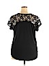 Paper Tee Black Short Sleeve Top Size 2X - photo 2