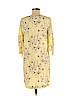 H&M 100% Viscose Yellow Casual Dress Size 6 - photo 2