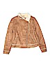 Cat & Jack 100% Polyester Tan Faux Leather Jacket Size 10 - 12 - photo 1