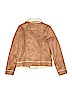 Cat & Jack 100% Polyester Tan Faux Leather Jacket Size 10 - 12 - photo 2
