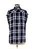 Rails 100% Rayon Blue Short Sleeve Blouse Size M - photo 2