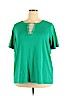 Cj Banks 100% Cotton Green Sleeveless Top Size 3X - photo 1