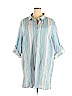 En Creme 100% Cotton Blue Casual Dress Size 3X - photo 1