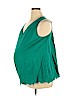 Isabel Maternity 100% Cotton Teal Sleeveless Top Size XL - photo 1