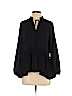 Ann Taylor LOFT 100% Polyester Black Long Sleeve Blouse Size M (petite) - photo 1